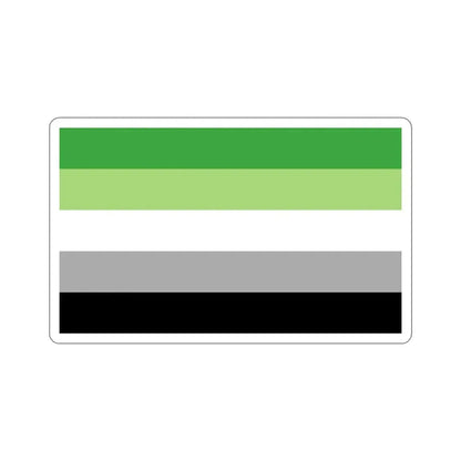 Aromantic Pride Flag STICKER Vinyl Die-Cut Decal 5 Inch - The Sticker Space