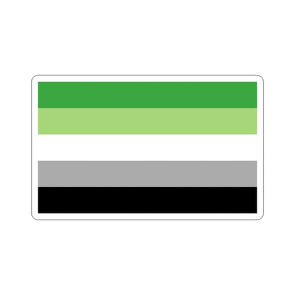 Aromantic Pride Flag STICKER Vinyl Die-Cut Decal-6 Inch-The Sticker Space