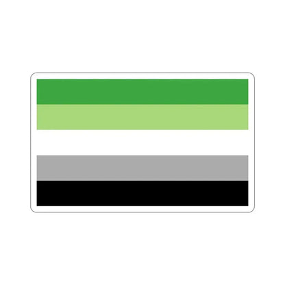 Aromantic Pride Flag STICKER Vinyl Die-Cut Decal 6 Inch - The Sticker Space