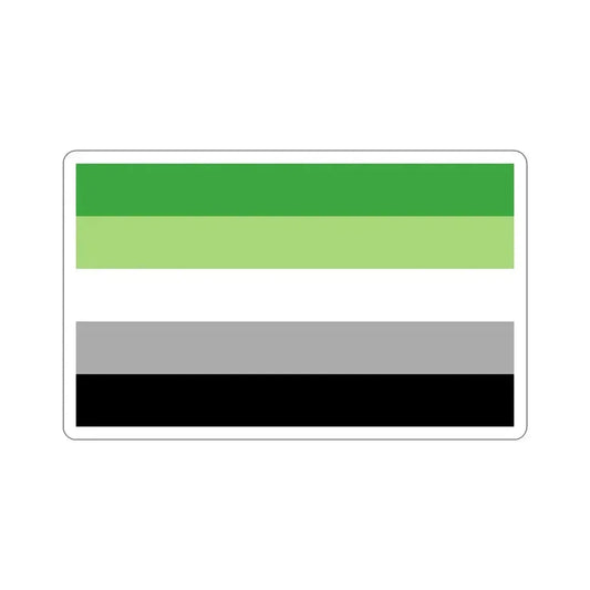 Aromantic Pride Flag STICKER Vinyl Die-Cut Decal 6 Inch - The Sticker Space