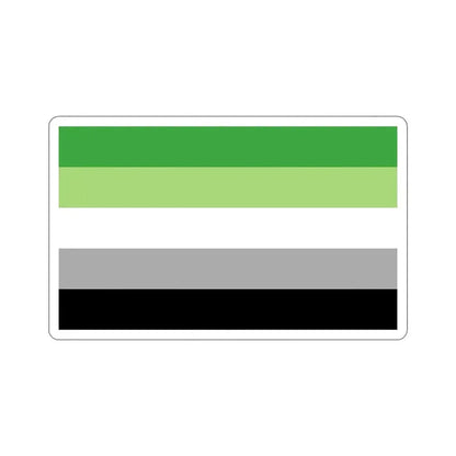 Aromantic Pride Flag STICKER Vinyl Die-Cut Decal - The Sticker Space