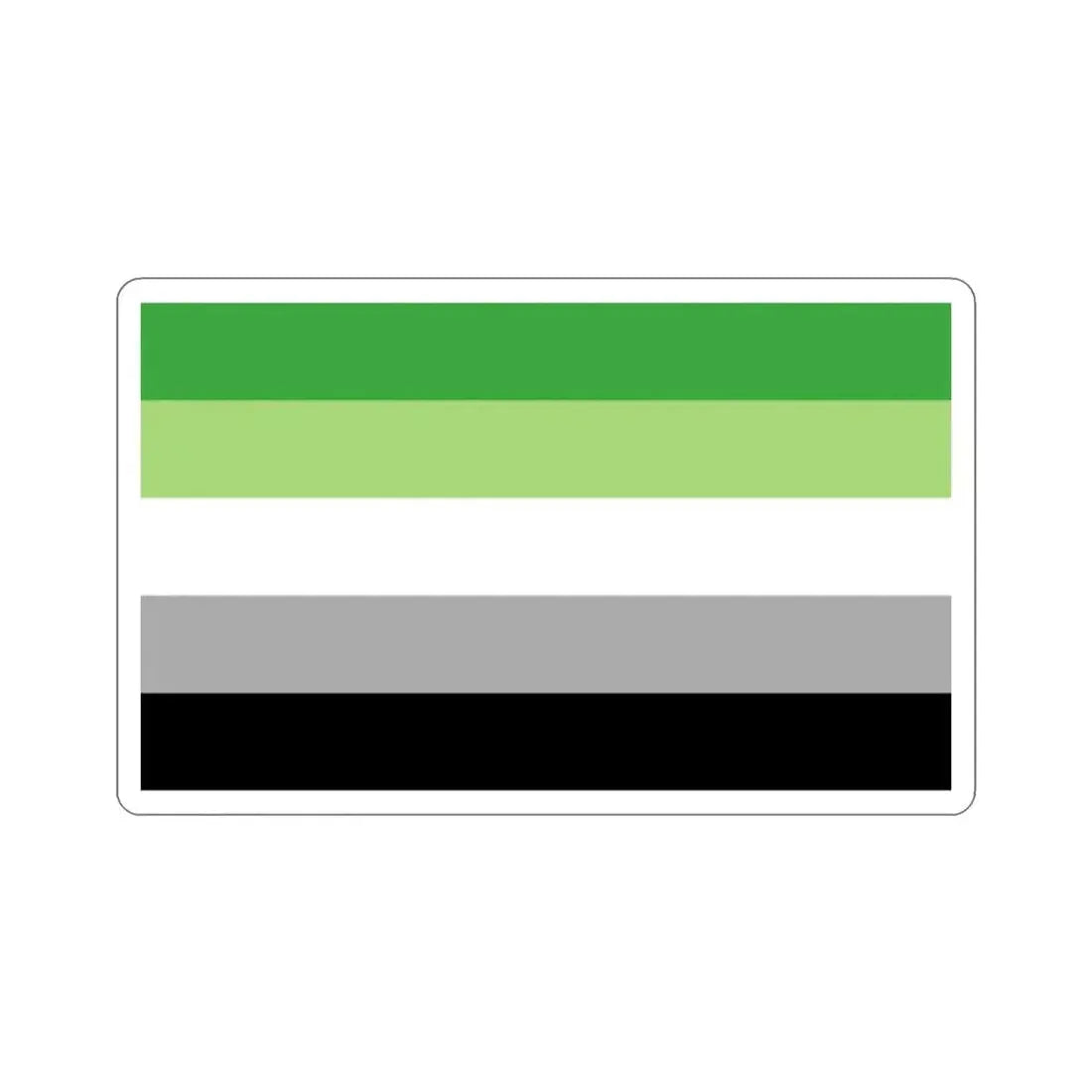 Aromantic Pride Flag STICKER Vinyl Die-Cut Decal - The Sticker Space
