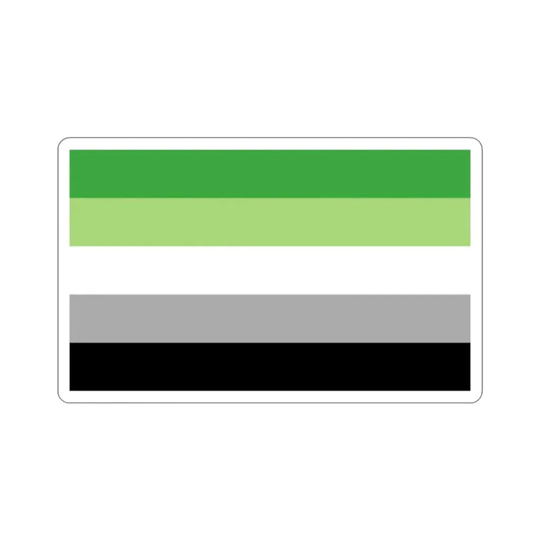 Aromantic Pride Flag STICKER Vinyl Die-Cut Decal - The Sticker Space
