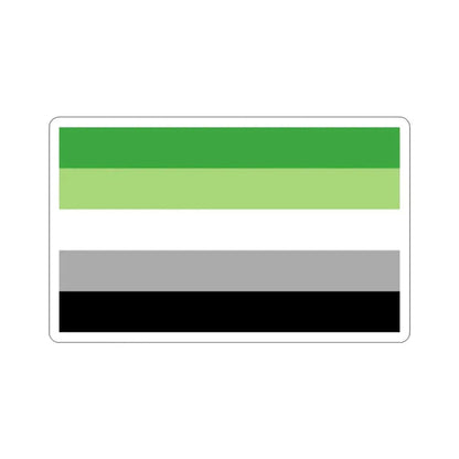 Aromantic Pride Flag STICKER Vinyl Die-Cut Decal - The Sticker Space
