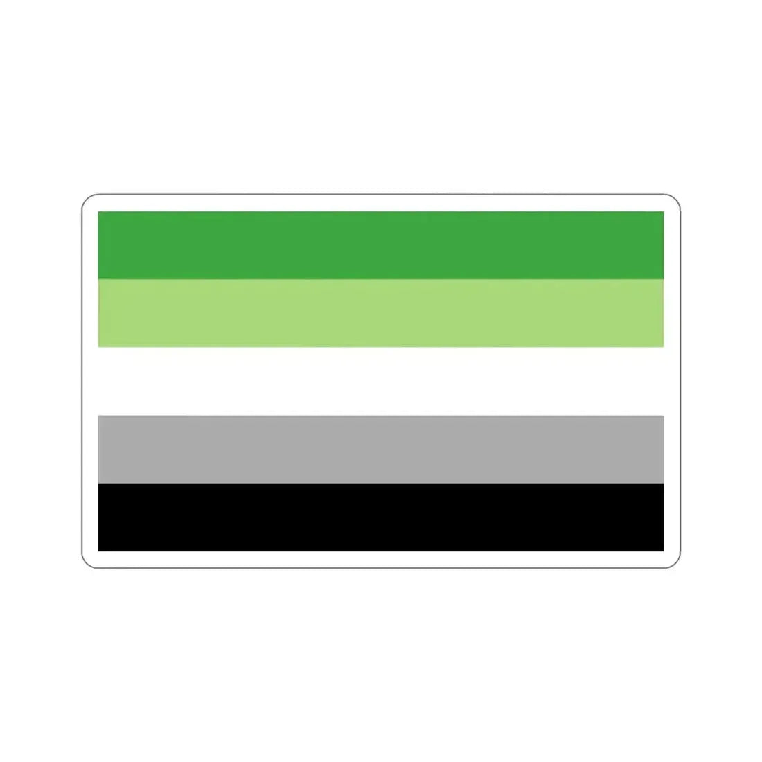 Aromantic Pride Flag STICKER Vinyl Die-Cut Decal - The Sticker Space