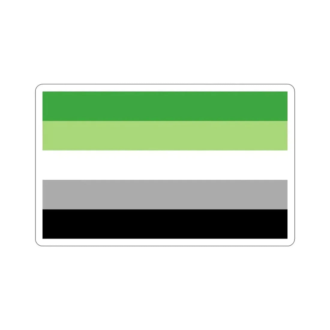 Aromantic Pride Flag STICKER Vinyl Die-Cut Decal - The Sticker Space