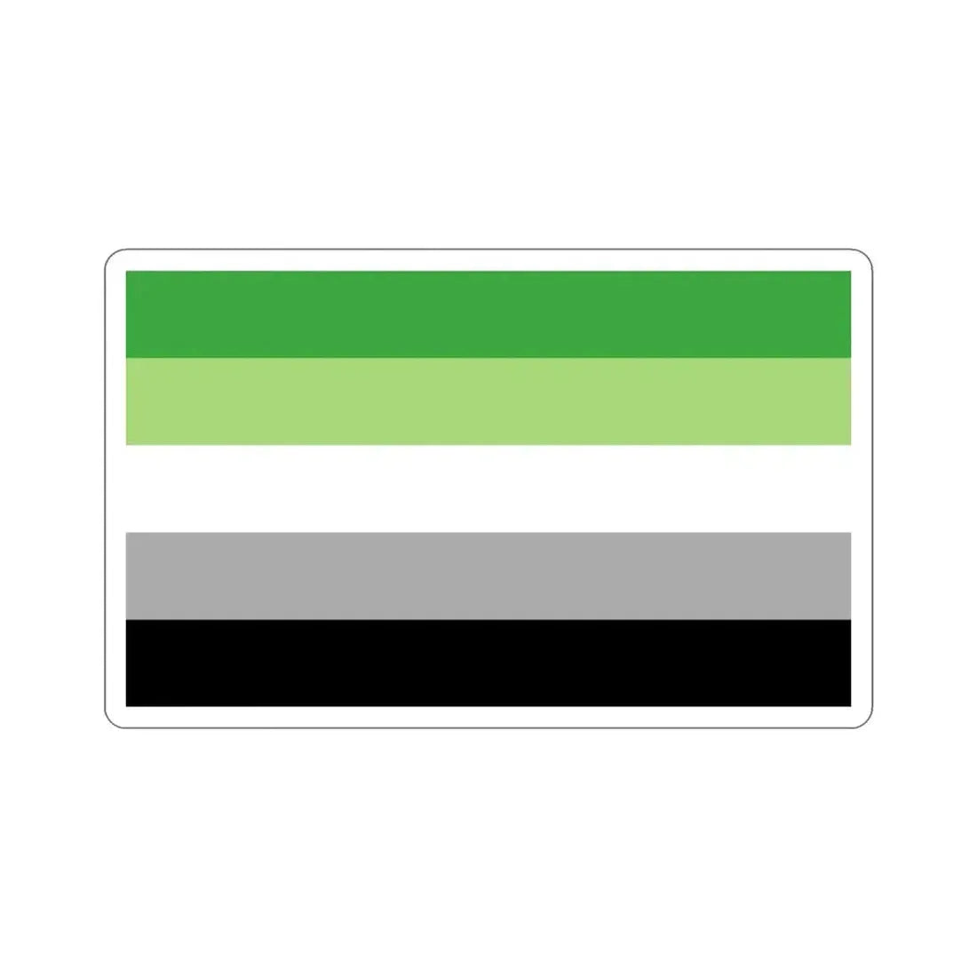Aromantic Pride Flag STICKER Vinyl Die-Cut Decal - The Sticker Space