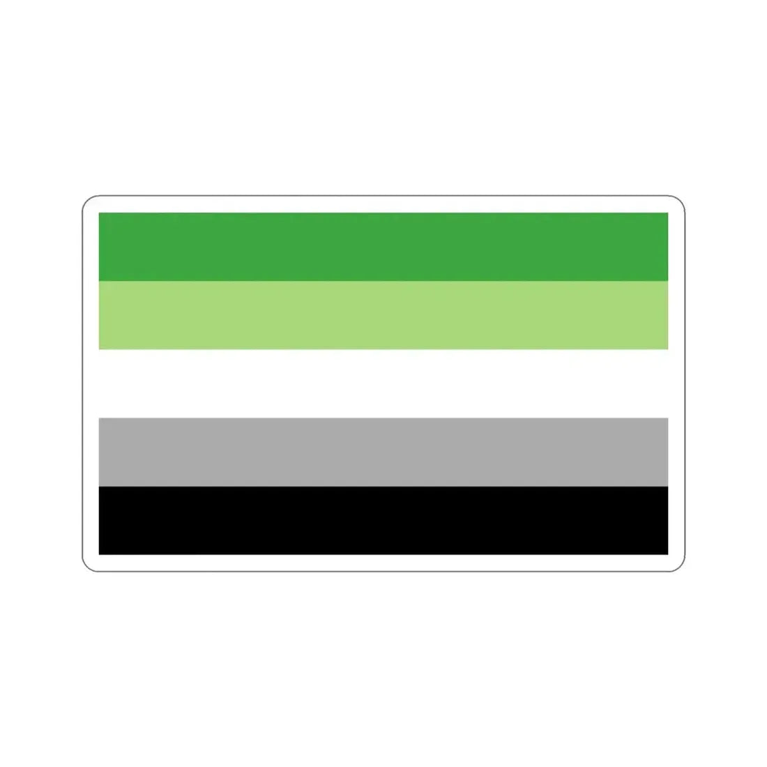 Aromantic Pride Flag STICKER Vinyl Die-Cut Decal - The Sticker Space