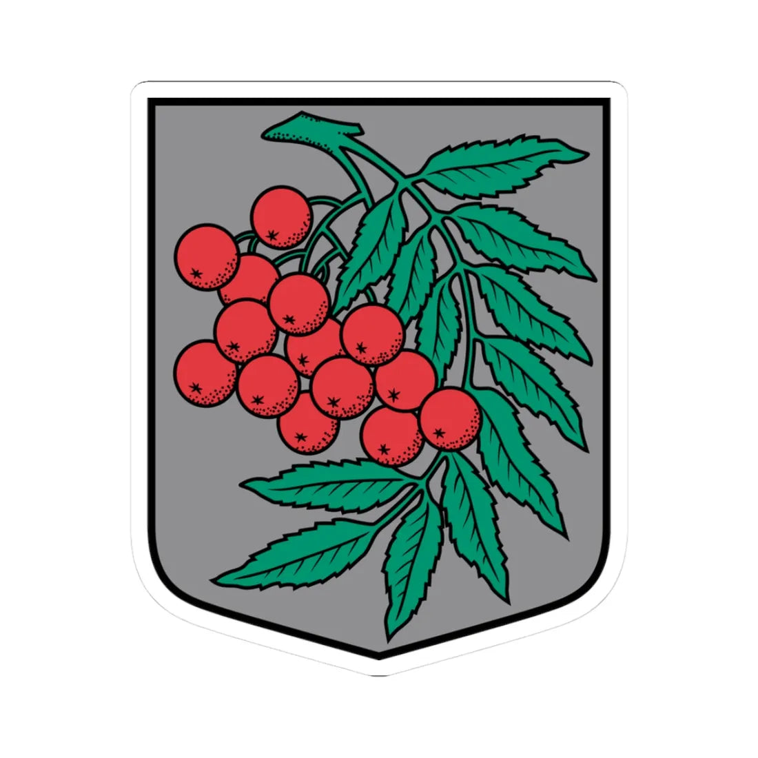 Aronas pagasta ģerbonis (Latvia) (Coat of Arms) STICKER Vinyl Kiss-Cut Decal 3 Inch White - The Sticker Space