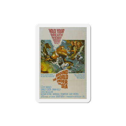 Around the World Under the Sea 1966 Movie Poster Die-Cut Magnet-3 Inch-The Sticker Space