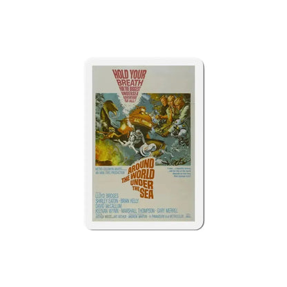 Around the World Under the Sea 1966 Movie Poster Refrigerator Magnet 6 Inch - The Sticker Space