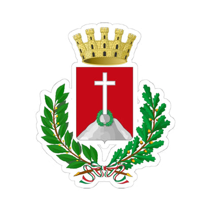 Arquà Petrarca-Stemma (Italy) (Coat of Arms) STICKER Vinyl Kiss-Cut Decal 6 Inch White - The Sticker Space