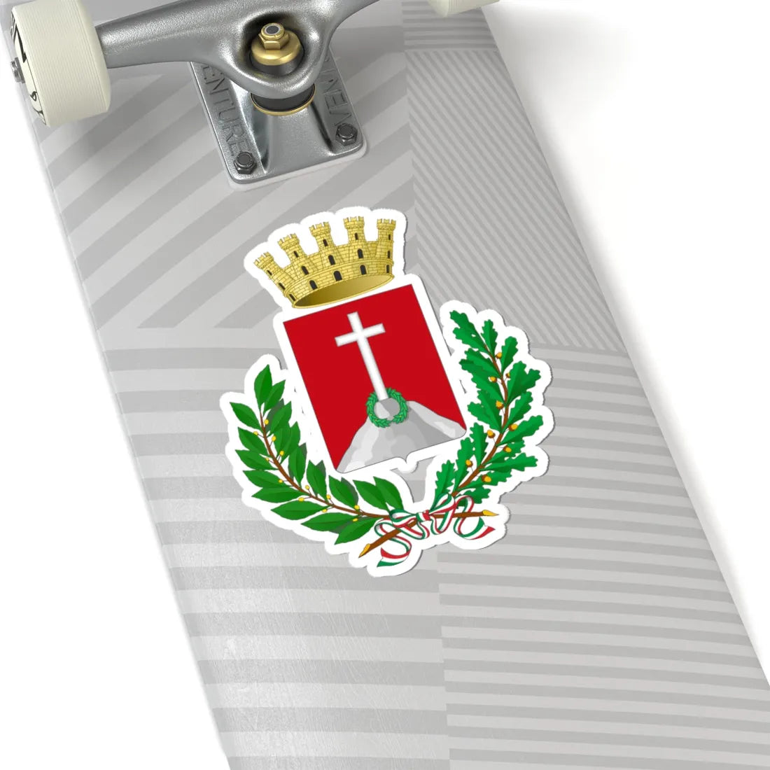 Arquà Petrarca-Stemma (Italy) (Coat of Arms) STICKER Vinyl Kiss-Cut Decal - The Sticker Space