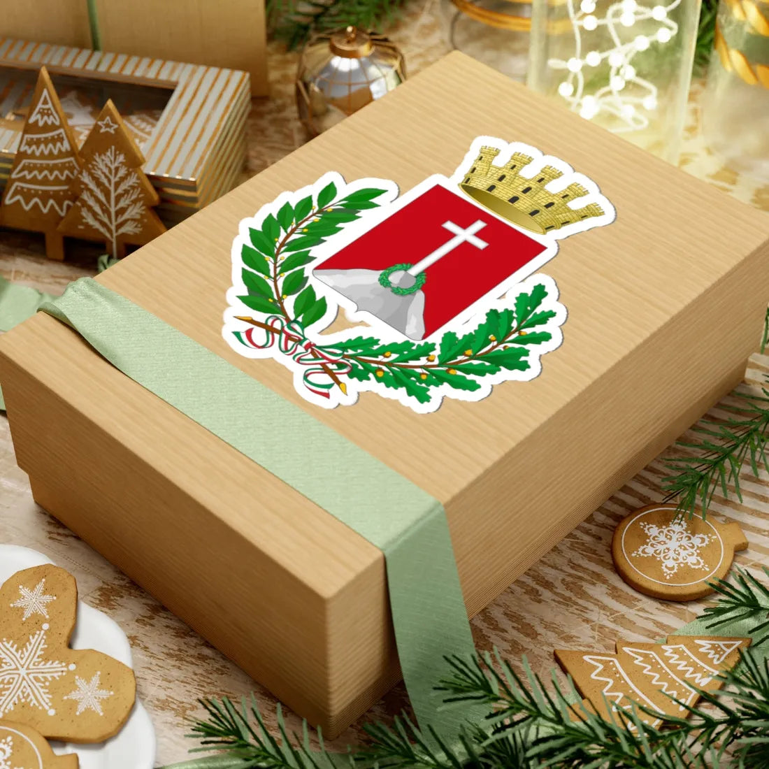Arquà Petrarca-Stemma (Italy) (Coat of Arms) STICKER Vinyl Kiss-Cut Decal - The Sticker Space