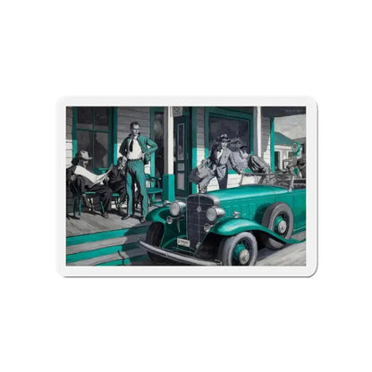 Arrival (Magazine Illustration) Refrigerator Magnet 3 Inch Die-Cut - The Sticker Space