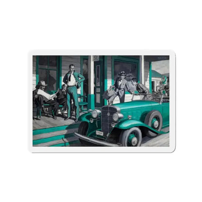 Arrival (Magazine Illustration) Refrigerator Magnet - The Sticker Space