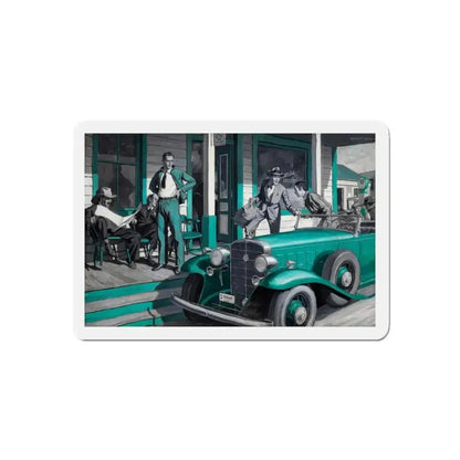 Arrival (Magazine Illustration) Refrigerator Magnet - The Sticker Space