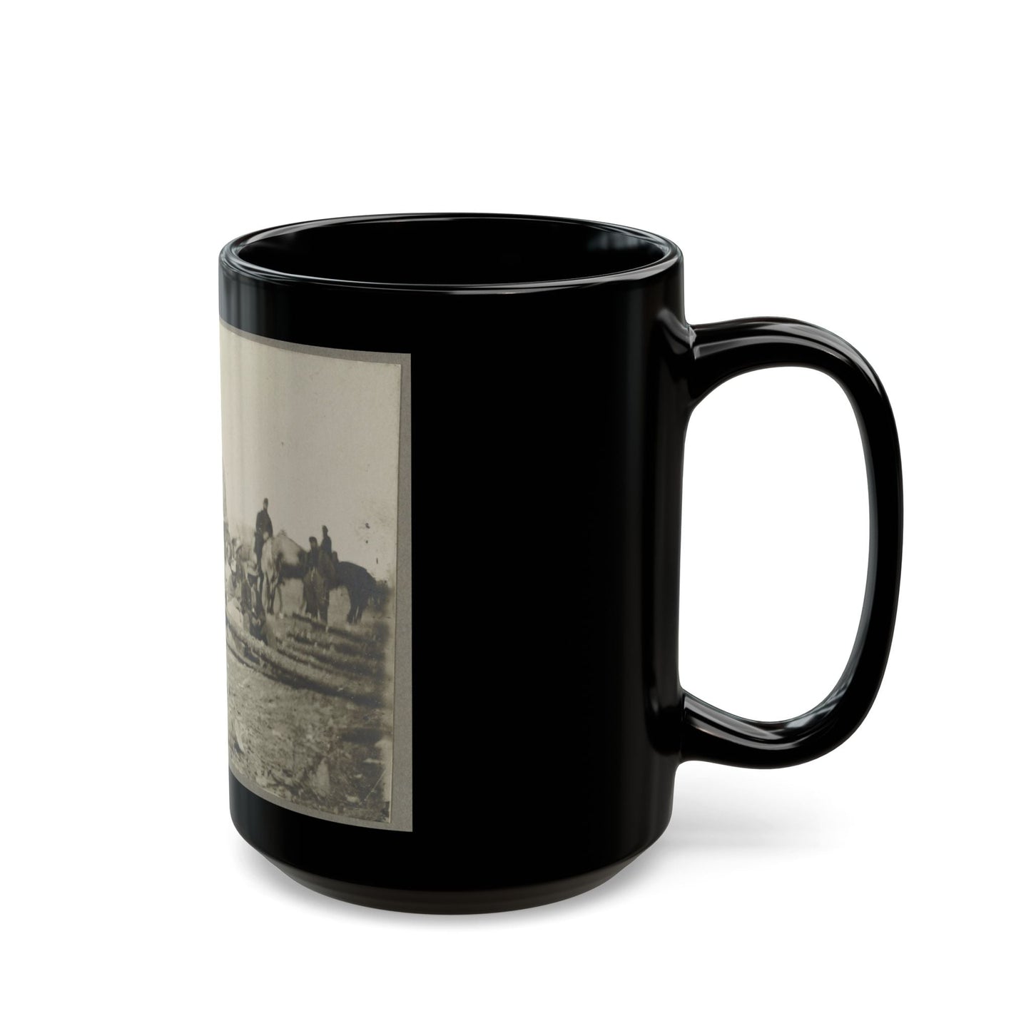 Arrival Of Negro Family In The Lines (U.S. Civil War) Black Coffee Mug