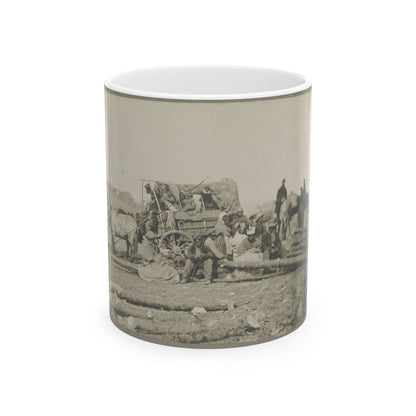 Arrival Of Negro Family In The Lines (U.S. Civil War) White Coffee Mug