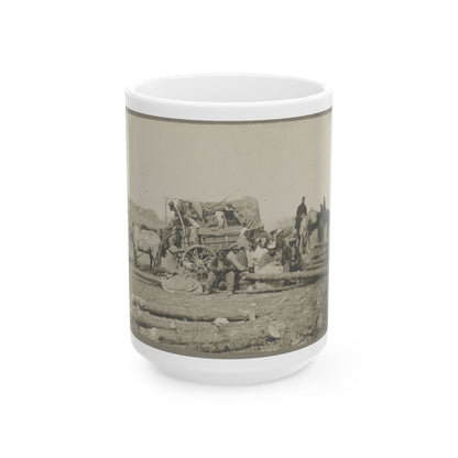 Arrival Of Negro Family In The Lines (U.S. Civil War) White Coffee Mug