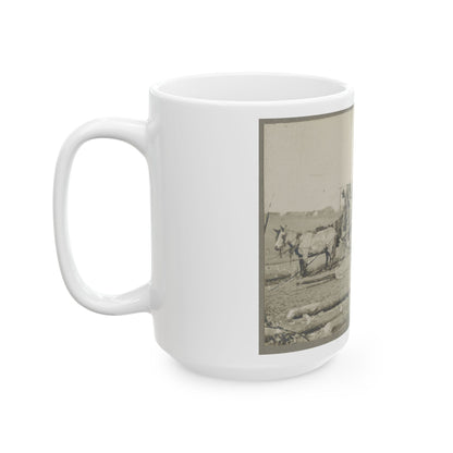 Arrival Of Negro Family In The Lines (U.S. Civil War) White Coffee Mug