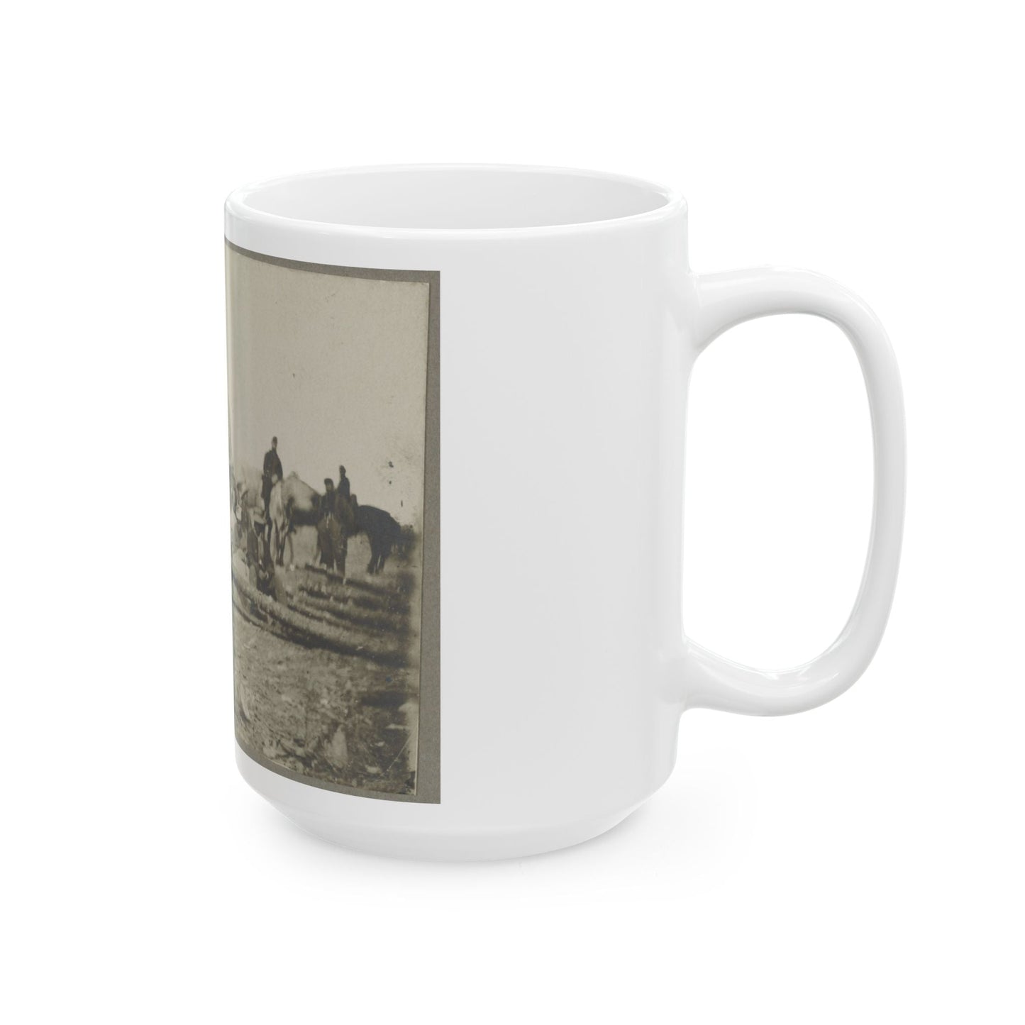 Arrival Of Negro Family In The Lines (U.S. Civil War) White Coffee Mug