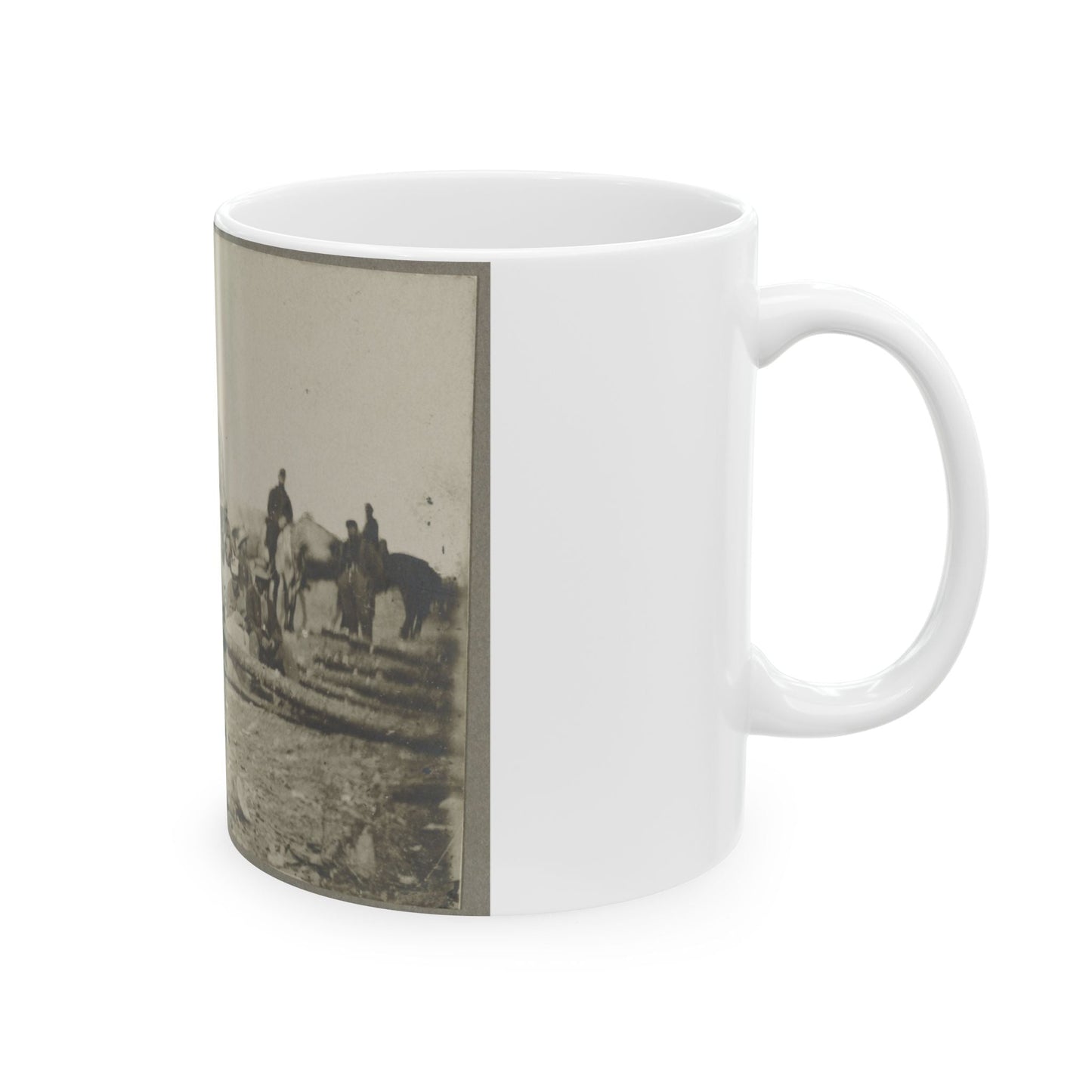 Arrival Of Negro Family In The Lines (U.S. Civil War) White Coffee Mug