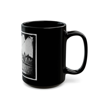 Arrival Of Negro Family In The Lines(2) (U.S. Civil War) Black Coffee Mug