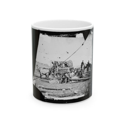 Arrival Of Negro Family In The Lines(2) (U.S. Civil War) White Coffee Mug