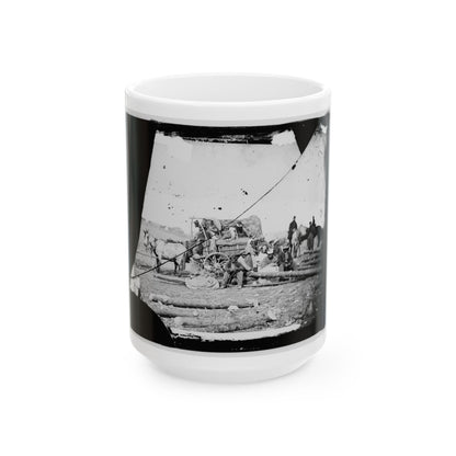 Arrival Of Negro Family In The Lines(2) (U.S. Civil War) White Coffee Mug