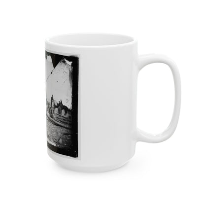 Arrival Of Negro Family In The Lines(2) (U.S. Civil War) White Coffee Mug