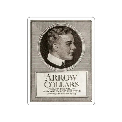 Arrow Collars, The Saturday Evening Post, March 6, 1920 (Magazine Illustration) STICKER Vinyl Die-Cut Decal - The Sticker Space