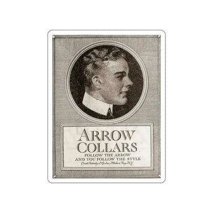 Arrow Collars, The Saturday Evening Post, March 6, 1920 (Magazine Illustration) STICKER Vinyl Die-Cut Decal - The Sticker Space