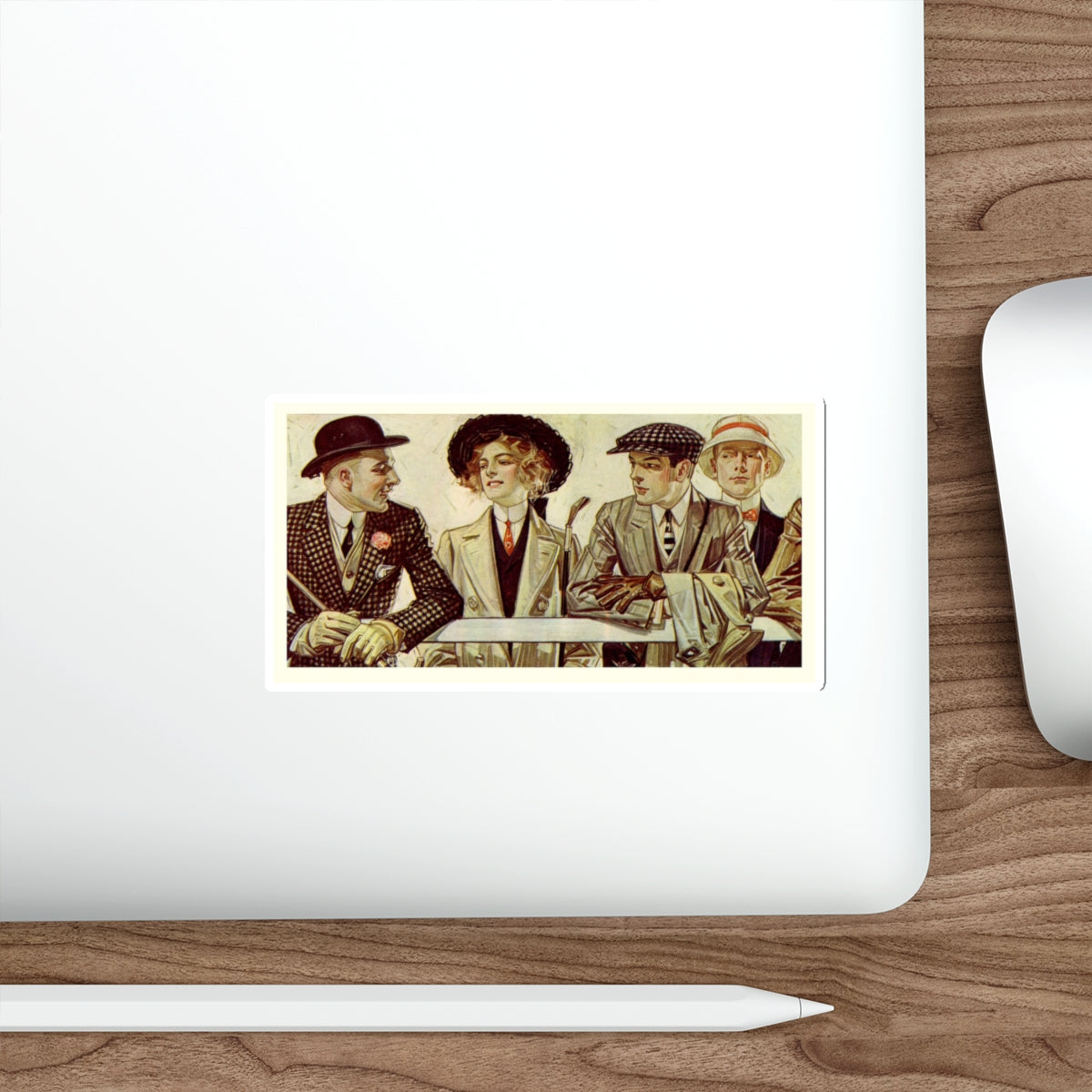 Arrow Shirt Men, 1907 (Magazine Illustration) STICKER Vinyl Die-Cut Decal-The Sticker Space