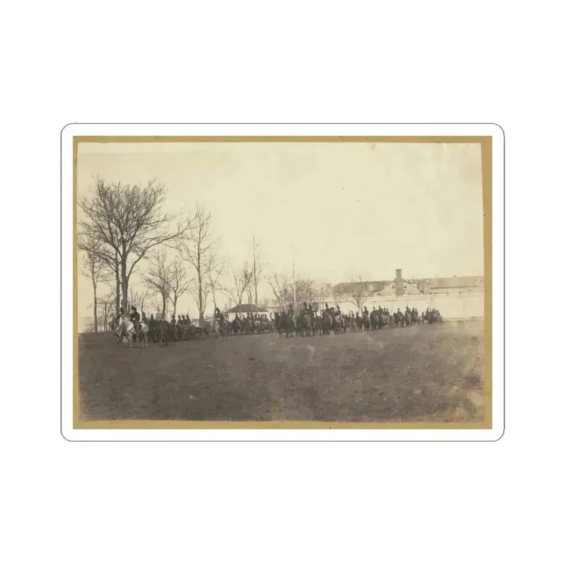 Arsenal & 2. Regt. Regulars (U.S. Civil War) STICKER Vinyl Kiss-Cut Decal 3 Inch White - The Sticker Space