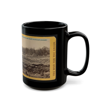 Arsenal Grounds, Richmond, Va., Showing Ruins And Shot And Shell Scattered Around 001 (U.S. Civil War) Black Coffee Mug