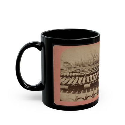 Arsenal Grounds, Richmond, Va., Showing Ruins And Shot And Shell Scattered Around (U.S. Civil War) Black Coffee Mug