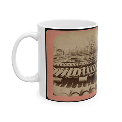 Arsenal Grounds, Richmond, Va., Showing Ruins And Shot And Shell Scattered Around (U.S. Civil War) White Coffee Mug