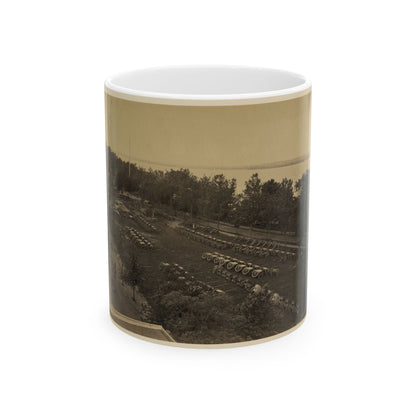 Arsenal Yard, Washington, D.C., From Roof Of Model Arsenal (U.S. Civil War) White Coffee Mug-11oz-The Sticker Space