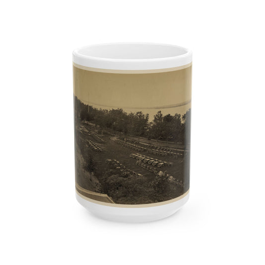 Arsenal Yard, Washington, D.C., From Roof Of Model Arsenal (U.S. Civil War) White Coffee Mug-15oz-The Sticker Space