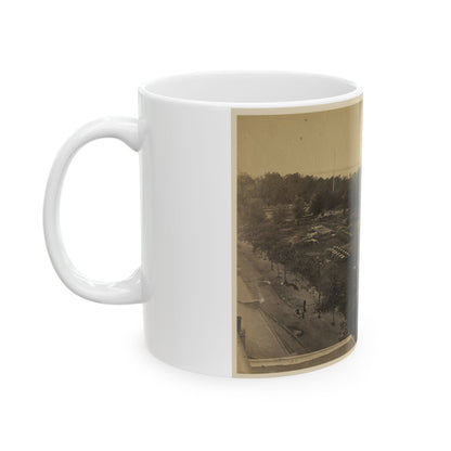 Arsenal Yard, Washington, D.C., From Roof Of Model Arsenal (U.S. Civil War) White Coffee Mug-The Sticker Space