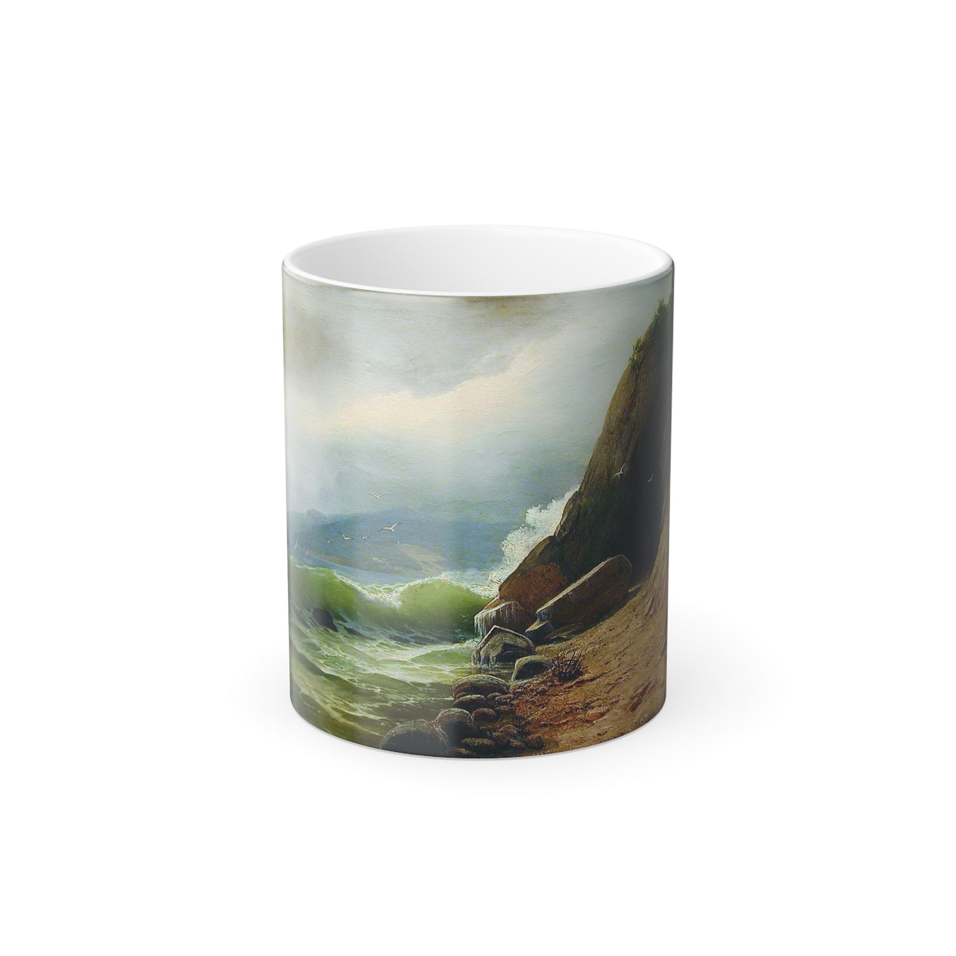 Arseny Ivanovich Meshchersky (1834-1902) Grotto on the Beach - Color Changing Mug 11oz-11oz-The Sticker Space