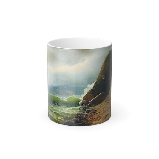 Arseny Ivanovich Meshchersky (1834-1902) Grotto on the Beach - Color Changing Mug 11oz-11oz-The Sticker Space