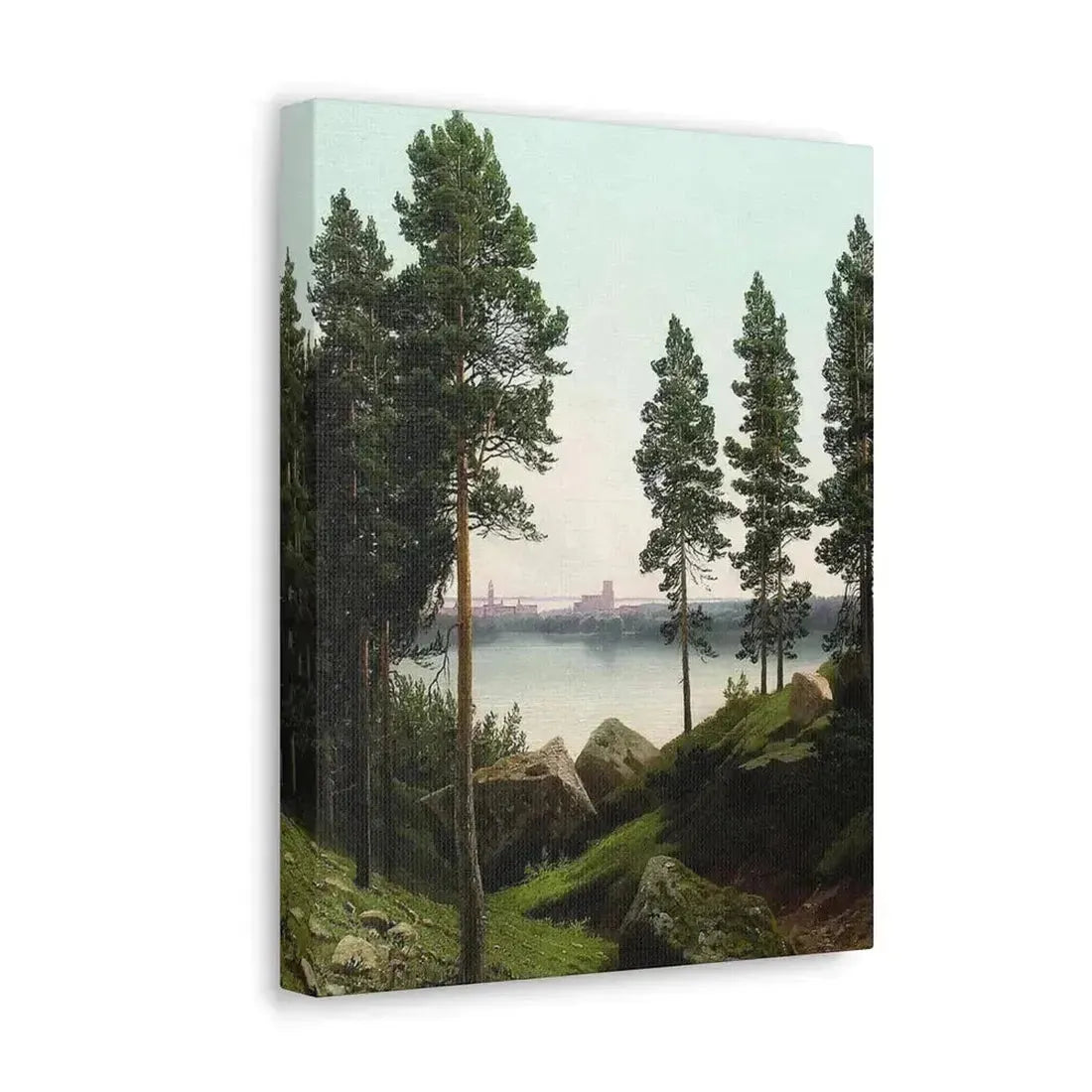 Arseny Ivanovich Meshchersky (1834-1902) Landscape with a Lake 1870 - Canvas Wall Art - The Sticker Space