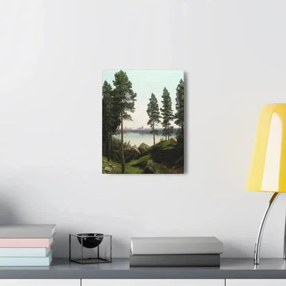 Arseny Ivanovich Meshchersky (1834-1902) Landscape with a Lake 1870 - Canvas Wall Art - The Sticker Space