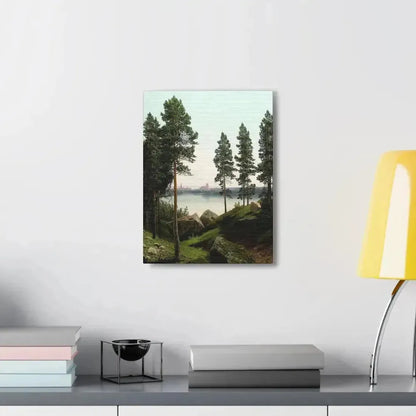 Arseny Ivanovich Meshchersky (1834-1902) Landscape with a Lake 1870 - Canvas Wall Art - The Sticker Space