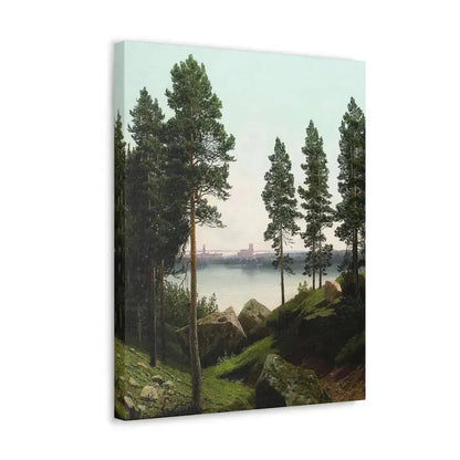 Arseny Ivanovich Meshchersky (1834-1902) Landscape with a Lake 1870 - Canvas Wall Art - The Sticker Space
