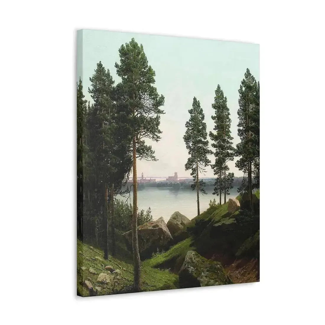 Arseny Ivanovich Meshchersky (1834-1902) Landscape with a Lake 1870 - Canvas Wall Art - The Sticker Space