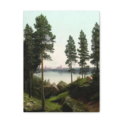 Arseny Ivanovich Meshchersky (1834-1902) Landscape with a Lake 1870 - Canvas Wall Art - The Sticker Space