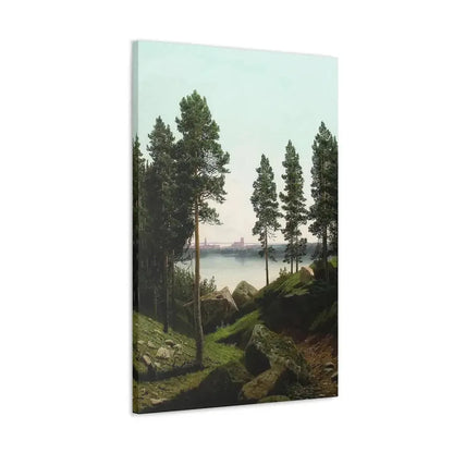 Arseny Ivanovich Meshchersky (1834-1902) Landscape with a Lake 1870 - Canvas Wall Art - The Sticker Space